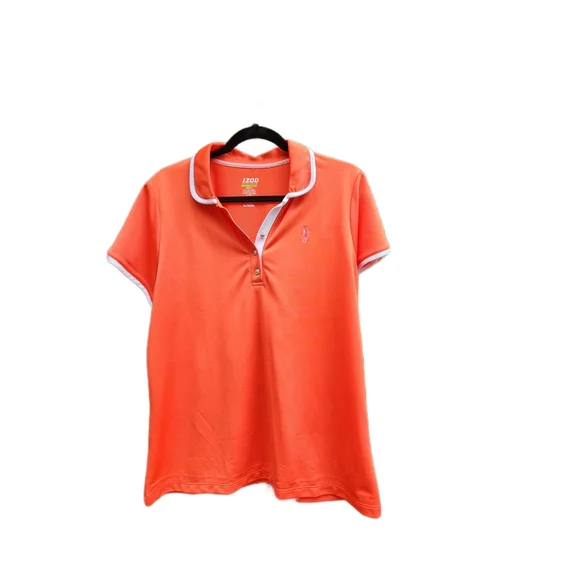Izod Basix Coral Short Sleeve Golf Shirt Size XL - Picture 1 of 6